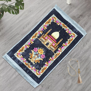New Wholesale Premium Quality Customized Handmade Luxury Prayer Mats Rugs Carpets for Wedding <b>Gifts</b> <b>Islamic</b> Prayer Mats Set - Product Image 3