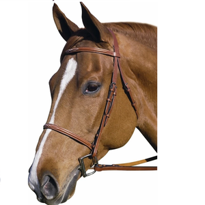 Haute qualité marron véritable cheval en cuir bride Snaffle Rein pour l'équitation Logo personnalisé produit équestre par le fabricant - Product Image 1