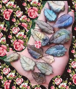 High Quality Natural Labradorite Cabochon Mix Shape Handmade Gemstone Carving Valentine's Day <b>Couple</b> Gift for Women - Product Image 3