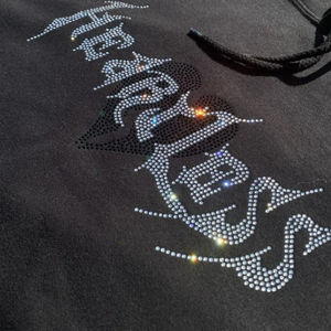 Personnalisé Lourd 300-500GSM Coton Vintage Lavé À L'acide Surdimensionné Hommes Strass Chenille Patch Broderie Distressed Hoodies - Product Image 2