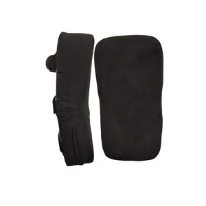 Protector de Patadas Personalizado para Artes Marciales, Boxeo, Entrenamiento de MMA, Protector de Golpes de Cuero PU Rojo y Negro con Tu Logotipo AE-TKP-002 - Product Image 4