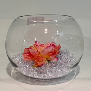 VBW1008 - Clear <b>Bubble</b> Bowl Vase - 10 x 8 - Product Image 2