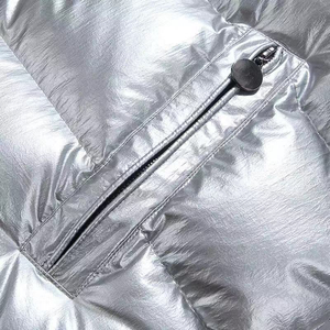 Vêtements de plein air Veste imperméable personnalisée pour hommes blouson d'hiver rembourré brillant Vestes à capuche chaudes et épaisses pour hommes - Product Image 6