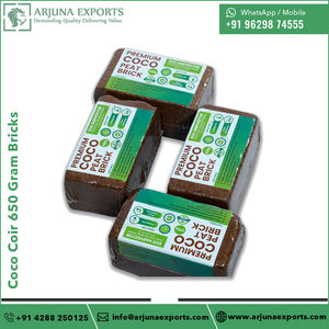 Briques de coco de qualité agricole 650 grammes Coco Coir Absorbant l'huile Sols glissants Mélange d'empotage Blocs de tourbe - Product Image 2