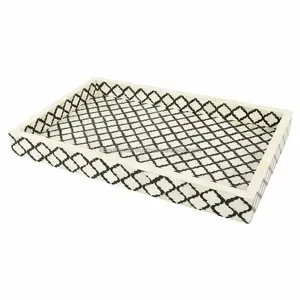 Plateau de service rectangulaire en os incrusté, écologique, taille personnalisée, style américain, qualité alimentaire, multifonction, finition polie pour la maison - Product Image 6