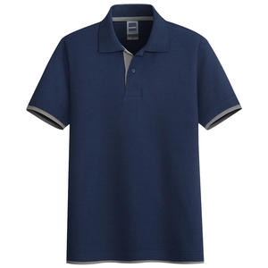 เสื้อเชิ้ตแขนสั้นผู้ชาย ผ้าถักเนื้อแน่น ระบายอากาศได้ดี ไซส์ใหญ่ ป้องกันริ้วรอย สีพื้น - Product Image 5