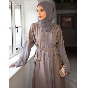 Parapluie moderne design de Dubaï vente en gros Abaya turque EID vêtements islamiques modestes abaya ouverte élégante de Dubaï robe pour femmes musulmanes - Product Image 2