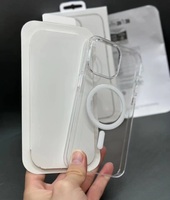 Nouvelle coque de téléphone rigide en PC transparente et durable, non jaunissante, avec une forte force magnétique d'aspiration pour iPhone 15 14 13 Plus Pro Max