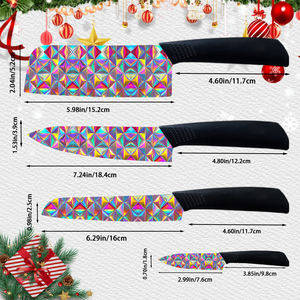 Couteau à viande en céramique de qualité supérieure avec manche en plastique, couteau de chef ambidextre durable pour les sports de plein air - Livraison rapide gratuite - Product Image 2