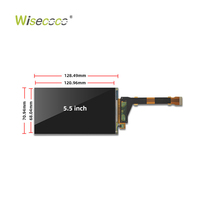 شاشة LCD مقاس 5.5 بوصة بدقة 2K 2560*1440 عالية الوضوح بتقنية MIPI وتردد 60 هرتز وشاشة IPS للطابعات ثلاثية الأبعاد ولوحات راسبيري باي ونظارات الواقع الافتراضي