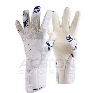 Gants de gardien de but de football professionnels conçus sur mesure, en nylon et latex tricoté, offrant une protection optimale - Product Image 3