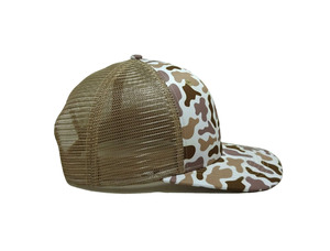 Sombrero de camionero de 6 paneles de camuflaje con impresión digital promocional con logotipo personalizado, espalda de malla de alta calidad, tamaño ajustable para adultos - Product Image 3