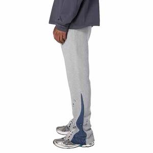 Taille haute Baggy Flare Pantalon Loose Fit Coton Polaire Terry Jogging Pantalon Casual Sport Style - Product Image 5