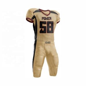 Nuevo Diseño 2026 Uniforme de Fútbol Americano Personalizado de Manga Corta 100% Poliéster Transpirable y Ligero para Hombre - Product Image 5