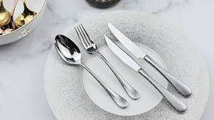 Ensemble de couverts réutilisables en acier inoxydable de qualité supérieure Hot Hotels Restaurants Dîner Couverts avec poignées en bois Fabriqué en Inde - Product Image 4