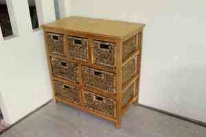 ตู้ผักตบชวาและตู้เก็บไม้อย่างยั่งยืนสำหรับเฟอร์นิเจอร์ในร่ม - Product Image 4