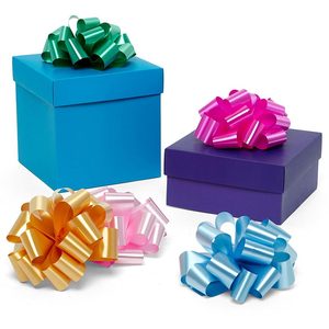 Lazos de Poliéster con Acabado Satinado, Plegados en Forma de Lazo, Estilo Floral, Cintas de Regalo de Poliéster y Seda para Decoraciones de Cumpleaños, Bodas y Navidad - Product Image 1