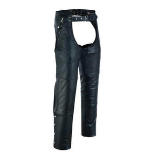 Meilleures ventes de chaps de protection en cuir pour moto entièrement doublés de qualité, vente en gros de chaps en cuir coupe-vent de bonne qualité - Product Image 1