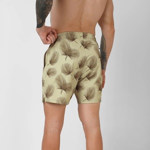 Plage surf hommes Board Shorts toile tissu taille moyenne Anti-rides Spandex confort écologique Durable Style classique - Product Image 3