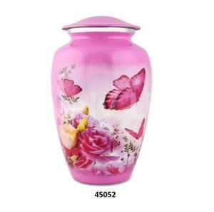 Urna para adultos de cremación grande azul hermosa mariposa para cenizas humanas con bolsa de terciopelo gratis - Product Image 6