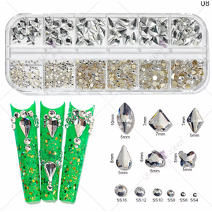 A11aga RHINESTONE MIX Strass Premium per Creazioni Uniche di Nail Art - Product Image 1