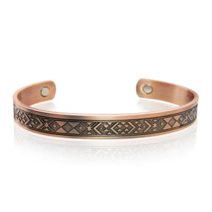 Fashionable Pure <b>Copper</b> Magnetic <b>Bracelet</b> and Hand Cuff Jewelry Accessories Fashionable <b>Copper</b> Bangles <b>for</b> <b>Men</b> and Women - Product Image 3