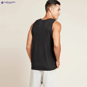 100% nuevo poliéster 10% Spandex hombre Camiseta sin mangas bolsillo hombres Top de gran tamaño camisetas sin mangas precio bajo - Product Image 4