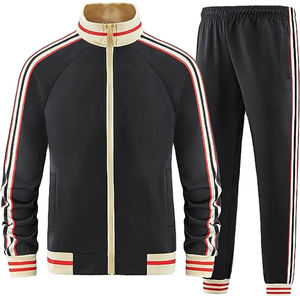 Haute qualité hommes vêtements usine bouffée impression épais coton noir uni vierge polaire dessiner chaîne pantalons de survêtement et survêtement ensemble - Product Image 4