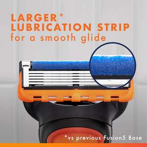 Repuestos de Cuchillas de Afeitar Desechables de Doble Filo de Acero Inoxidable para Hombre Fusion5, Paquete de 12 con Lubrastrip para Mayor Comodidad - Product Image 6