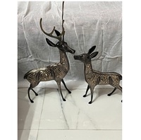 Dernière statue d'animal en laiton en métal pour la décoration de la maison et des hôtels fabriqués à la main de haute qualité et finition coulée pure petite et moyenne