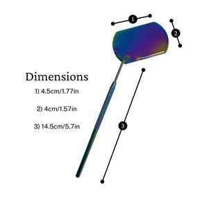 Beauty Eyelash <b>Mirror</b> Stainless Steel Butterfly Flower <b>Compact</b> Design Easy Portability Reliable Accessory Daily Grooming - Product Image 4