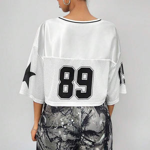 Camiseta Deportiva de Fútbol Americano Extra Grande para Mujer, Estilo Personalizado, Camiseta de Malla - Product Image 2