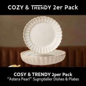 COSY & TRENDY 2er Pack 'Astera Pearl' Suppenteller Dishes & <b>Plates</b> - Product Image 3