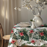 Nappe Moderne Personnalisable en Coton Tissé Indien 100% |   Housse de table de mariage imperméable et écologique