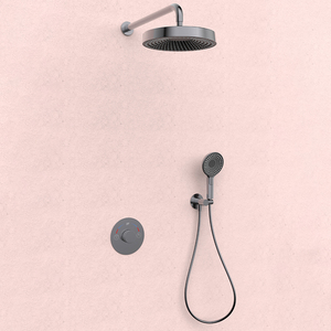 <span class=keywords><strong>Douche</strong></span> de pluie de tête intégrée <span class=keywords><strong>60</strong></span> <span class=keywords><strong>cm</strong></span> dissimulée montée en or brossé salle de bain Raine Mist Shower Set - Product Image 3