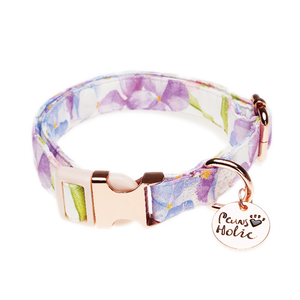 Collier de luxe M en coton pour chien et chat Design moderne élégant Confortable Doux Durable Caractéristiques Lumières personnalisées Été sans fin - Product Image 1