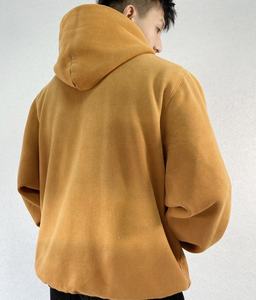 <b>Fleece</b> <b>Hoodie</b> Loose Fit Man Blank 350gsm <b>Fleece</b> <b>Hoodie</b> For Winter Custom Logo Foam Printing Unisex <b>Oversized</b> <b>Hoodie</b> - Product Image 4