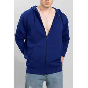 Fabricantes de ropa a granel de Pakistán, chaquetas de lana con cremallera completa por encargo, sudaderas con capucha, venta al por mayor, sudadera con cremallera Lisa Unisex - Product Image 1