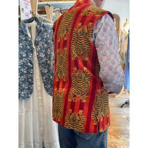 Mens 5XL <b>Nehru</b> Jacket Water-Proof Velvet Climbing Tiger Pattern Hooded Collar Button Zippered Street ODM Coated for Spring - Product Image 2