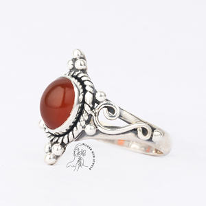 Cute Trending Exotic <b>Boho</b> <b>Ring</b> Rose Quartz Mystic Topaz Unique Designs <b>Silver</b> Vintage Women Fine Jewelry Wedding Customizable - Product Image 3