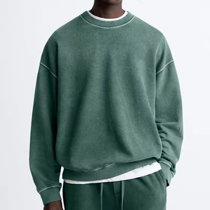 <b>men</b> clothing 100% cotton sweatshirt unisex crewneck sweatshirt custom embroidery hooded <b>black</b> washed vintage <b>Hoodies</b> - Product Image 5