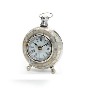 นาฬิกาตกแต่งโต๊ะทำด้วยมือทำจากโลหะอลูมิเนียมอินเดียงานหัตถกรรมตามสั่ง - Product Image 1