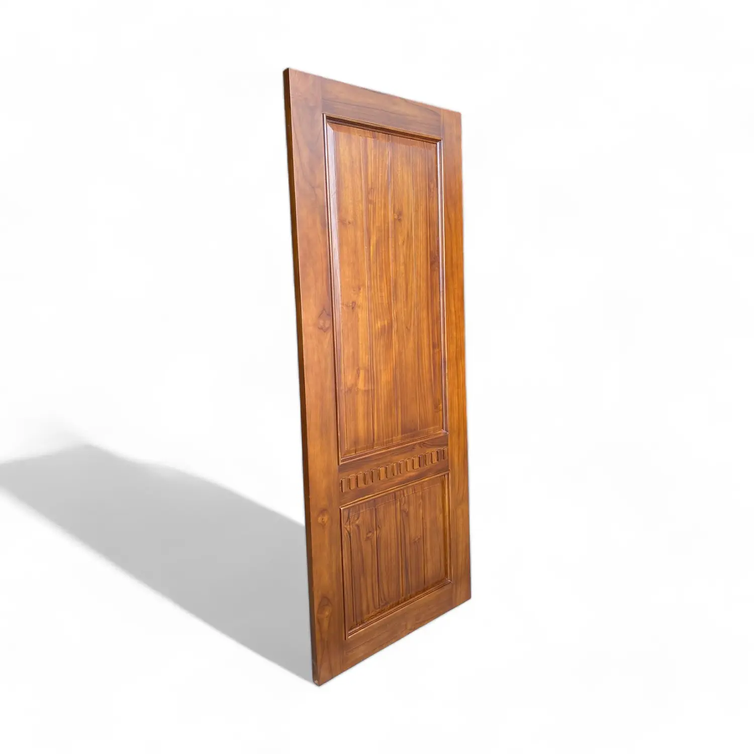 Best Quality of Solid Teak Wood Main Door in Walnut Color Wooden Interior Room Door For Home Hotel Villa Residential