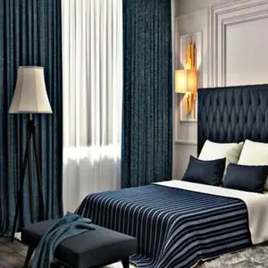 High-end Villa için avrupa tarzında oturma odası lüks karartma ev dekor perde yatak odası alev geciktirici en kaliteli lüks perde