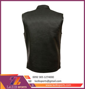 Chaleco de cuero de moto profesional para hombre, tela genuina de invierno disponible en todos los tamaños, diseño de colores, chaleco de cuero de moto - Product Image 6