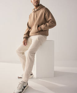 Sweat à capuche athlétique unisexe d'hiver pull polaire à la mode streetwear oversize brodé uni teint XL OEM haut - Product Image 2