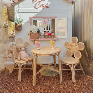 Hot Selling Bow Shaped <b>Rattan</b> Kids <b>Chair</b> for Nursery Playroom Wicker Seat Natural Lightweight Baby Best Price from Vietnam - Product Image 6