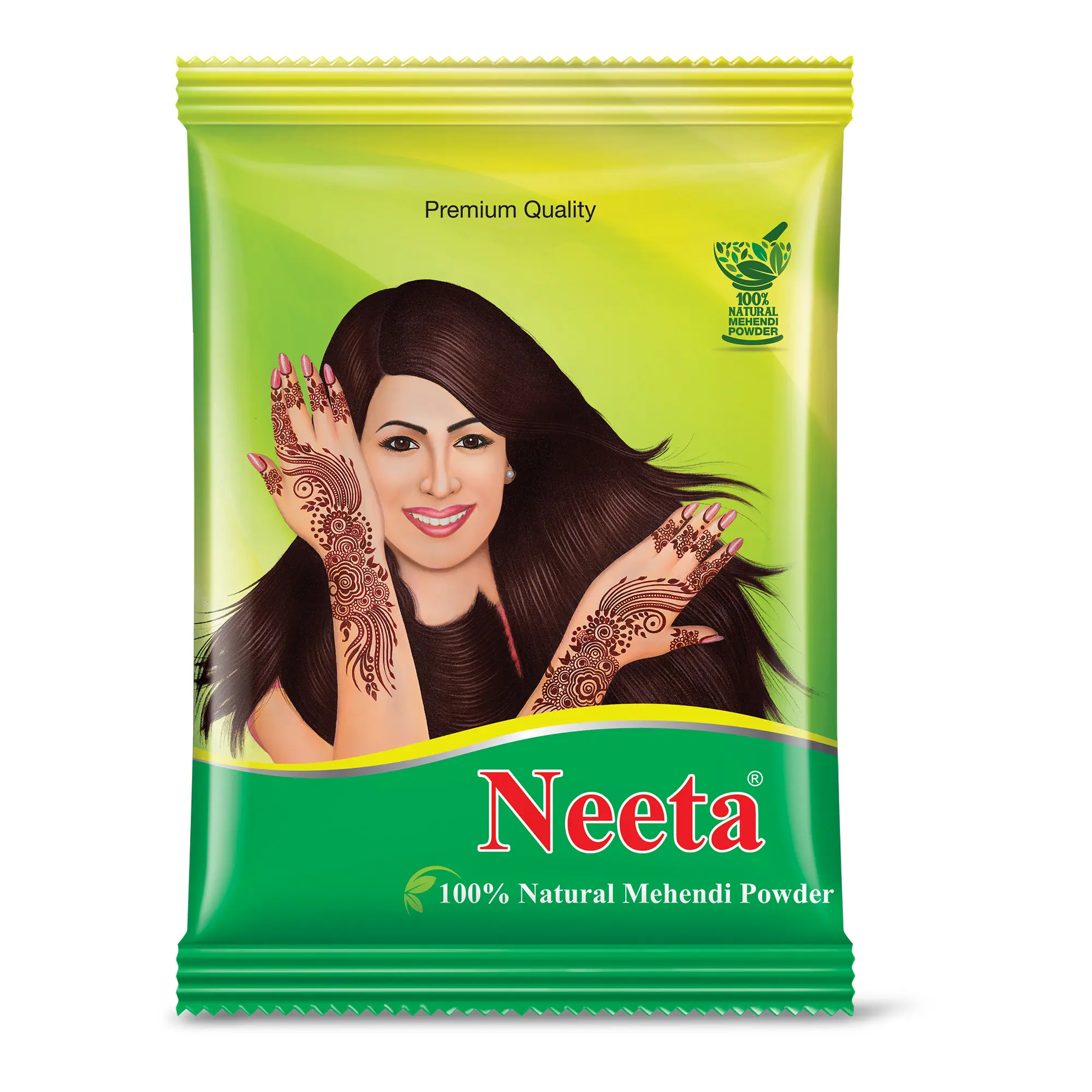 Neeta 100% tự nhiên mehendi bột cao cấp chất lượng tinh khiết Henna bột màu nâu cho Thuốc nhuộm tóc và nghệ thuật cơ thể