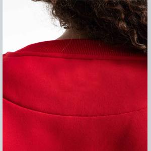 Ropa superventas para mujer, Top corto de manga larga de Color sólido, Sudadera con capucha recortada bordada personalizada, Sudaderas con cuello redondo para mujer - Product Image 5