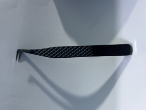 Pinzas de extensión de pestañas con volumen de revestimiento de Plasma negro de 90 grados envío gratis - Product Image 3